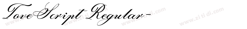 ToveScript Regular字体转换 ToveScript Regular字体转换